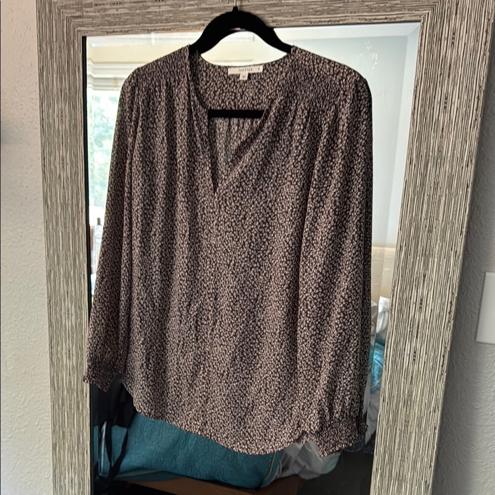 Fun 2 Fun Purple and Cream Blouse